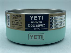 YETI BOOMER 4-STAINLESS STEEL-NON-SLIP DOG BOWL-32 OUNCES -BLUE Brand New